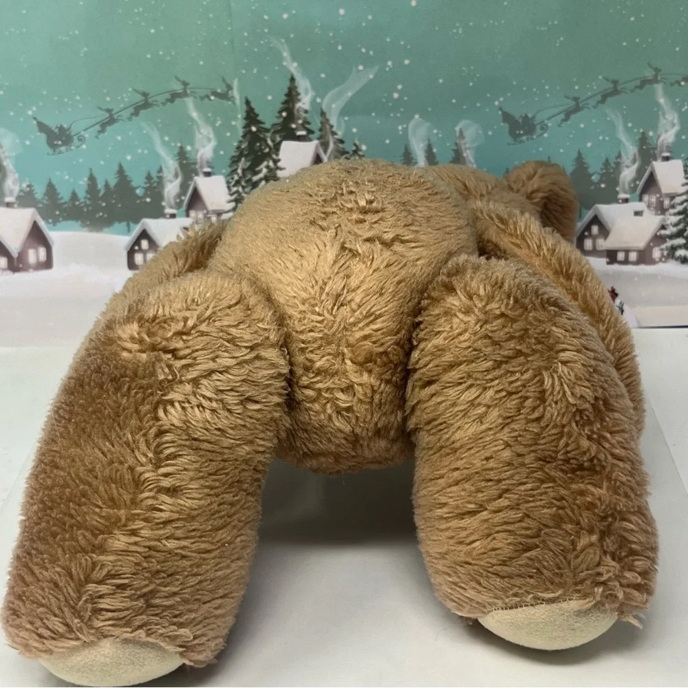 Vintage Jointed Plush Brown Tan Shelf Teddy Bear 12”